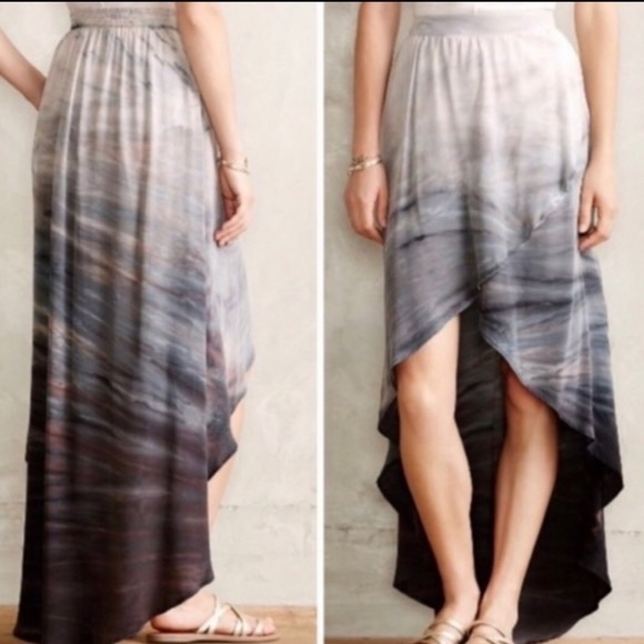 Anthropologie Gypsy 05 Seascape Silk Skirt - Picture 2 of 11